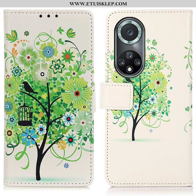 Etui Folio do Honor 50 Pro Pro Flower Tree